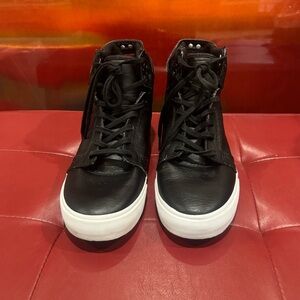 Supra Black and White Boat Shoes
